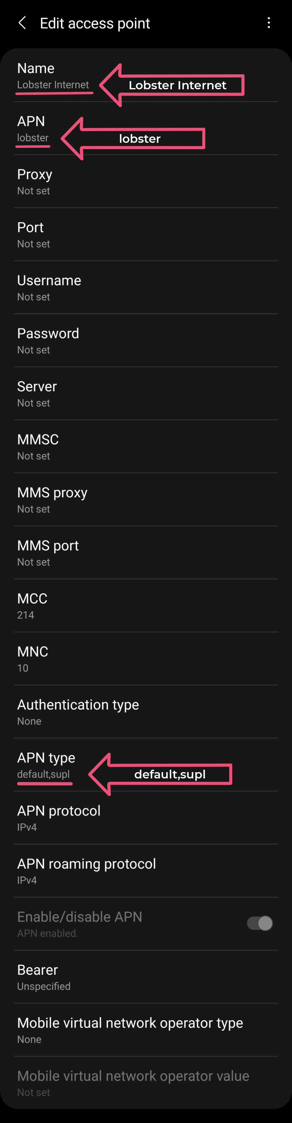 android settings 2 edit apn