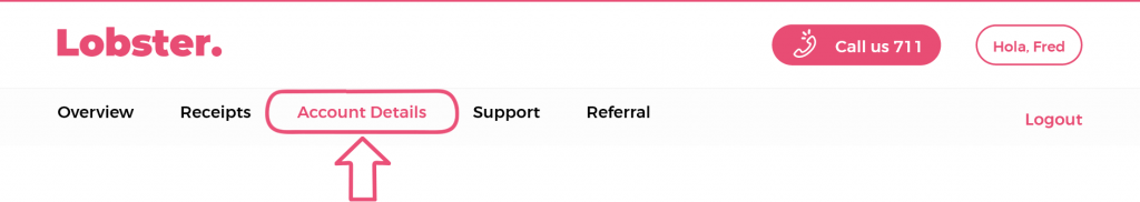 lobster customer care account details